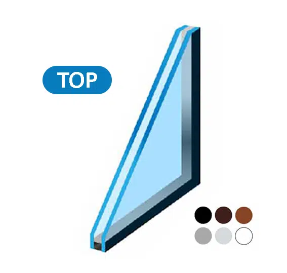 Izolační dvojsklo s plastovým rámečkem, max Ug=1,1