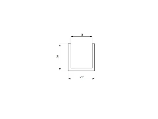 U profil 20x20x2 - Image 2