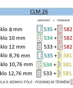 Dělený profil, CLM-2628-3000-RAL - Obrázek 4