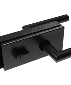 Zámek pro skleněné dveře BLACK + zámek PZ