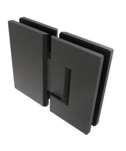 Závěs pro skleněné dveře sklo/sklo +/- 90stup. Černá