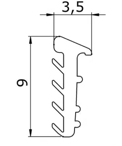 Těsnění NLO-KP-3000-8-B, černý